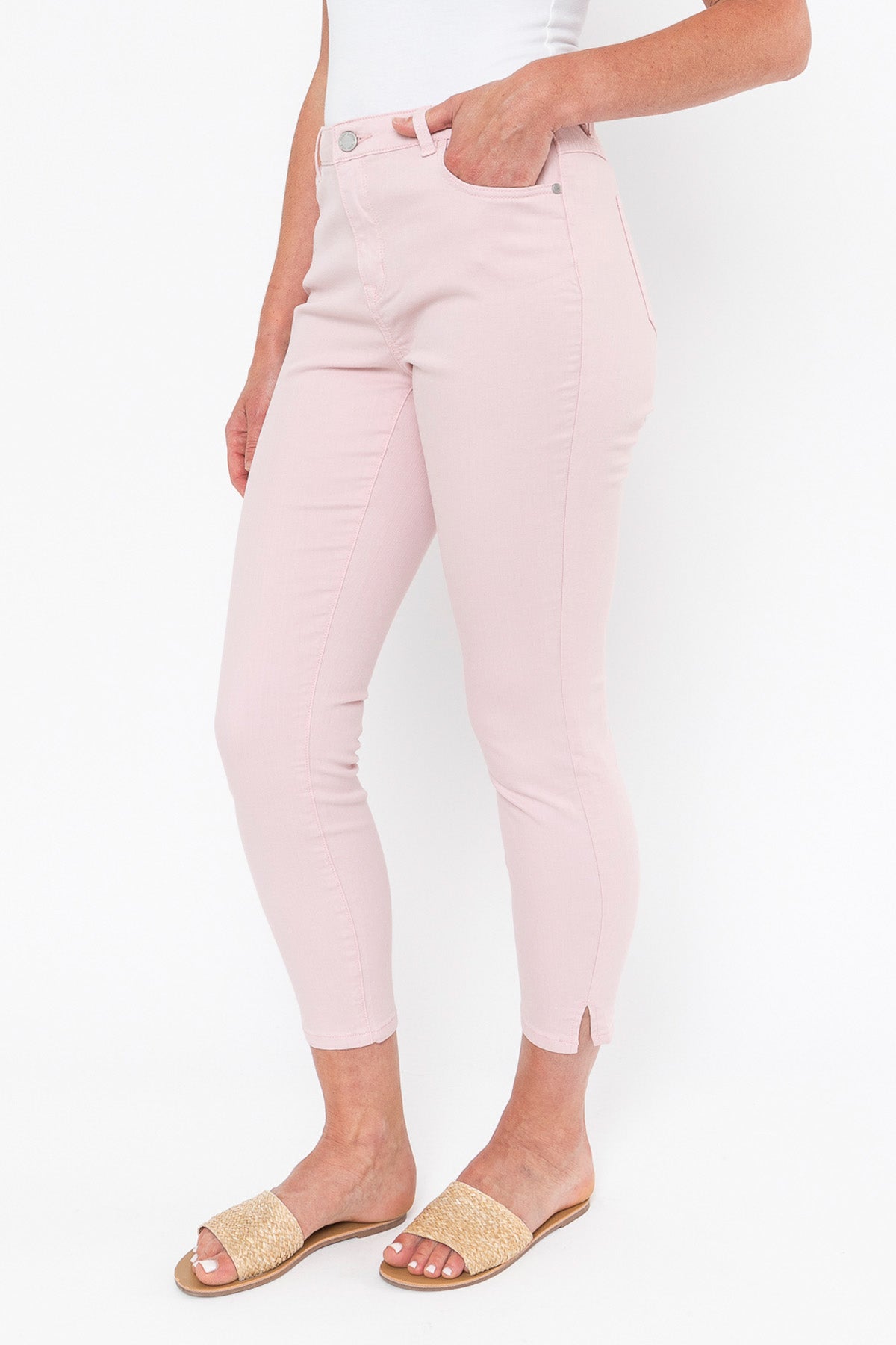 Coloured Denim Jean Ice Pink