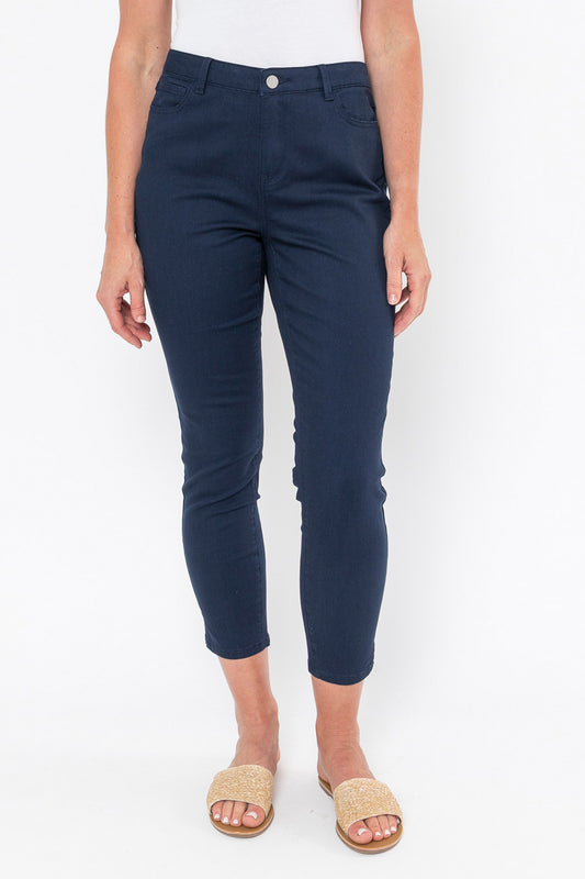 Coloured Denim Jean Navy