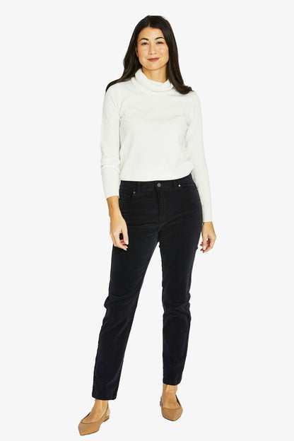 Womens Cord Jean Blue 606j7048a