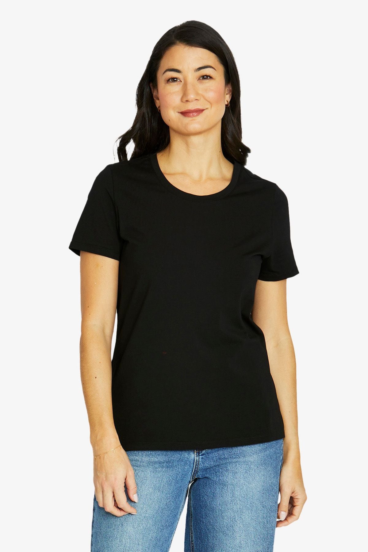 Womens Core Crew Ss Tee Black 60612009a
