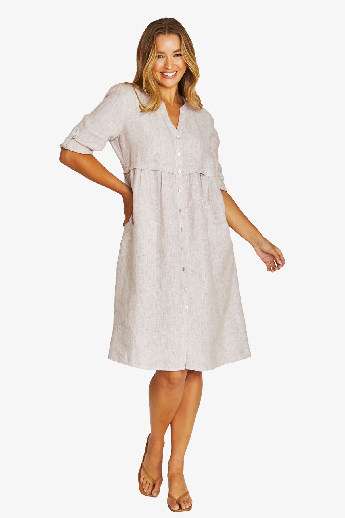 Womens Core Stripe Dress Multicolor 616j5179a