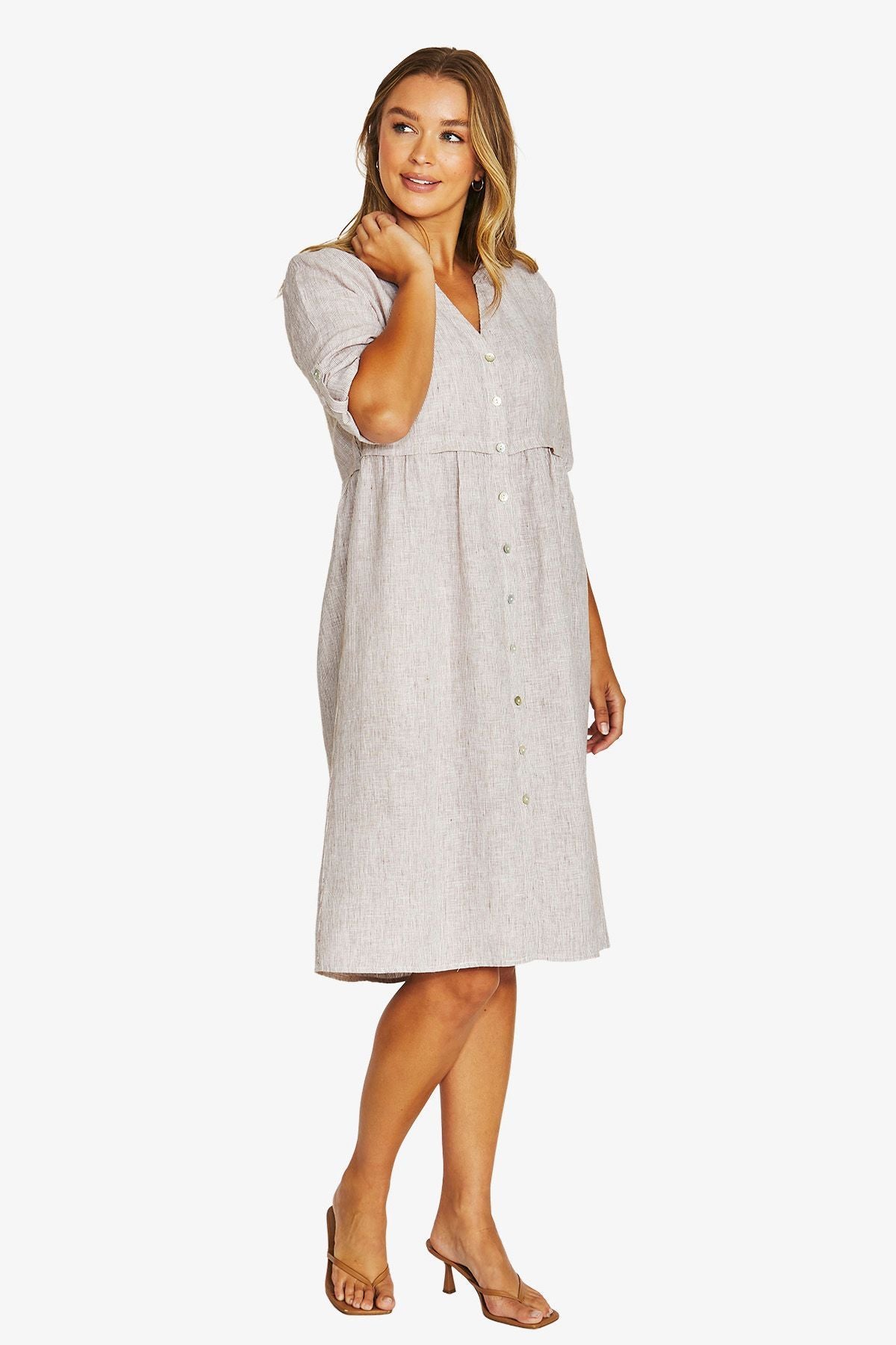 Womens Core Stripe Dress Multicolor 616j5179a