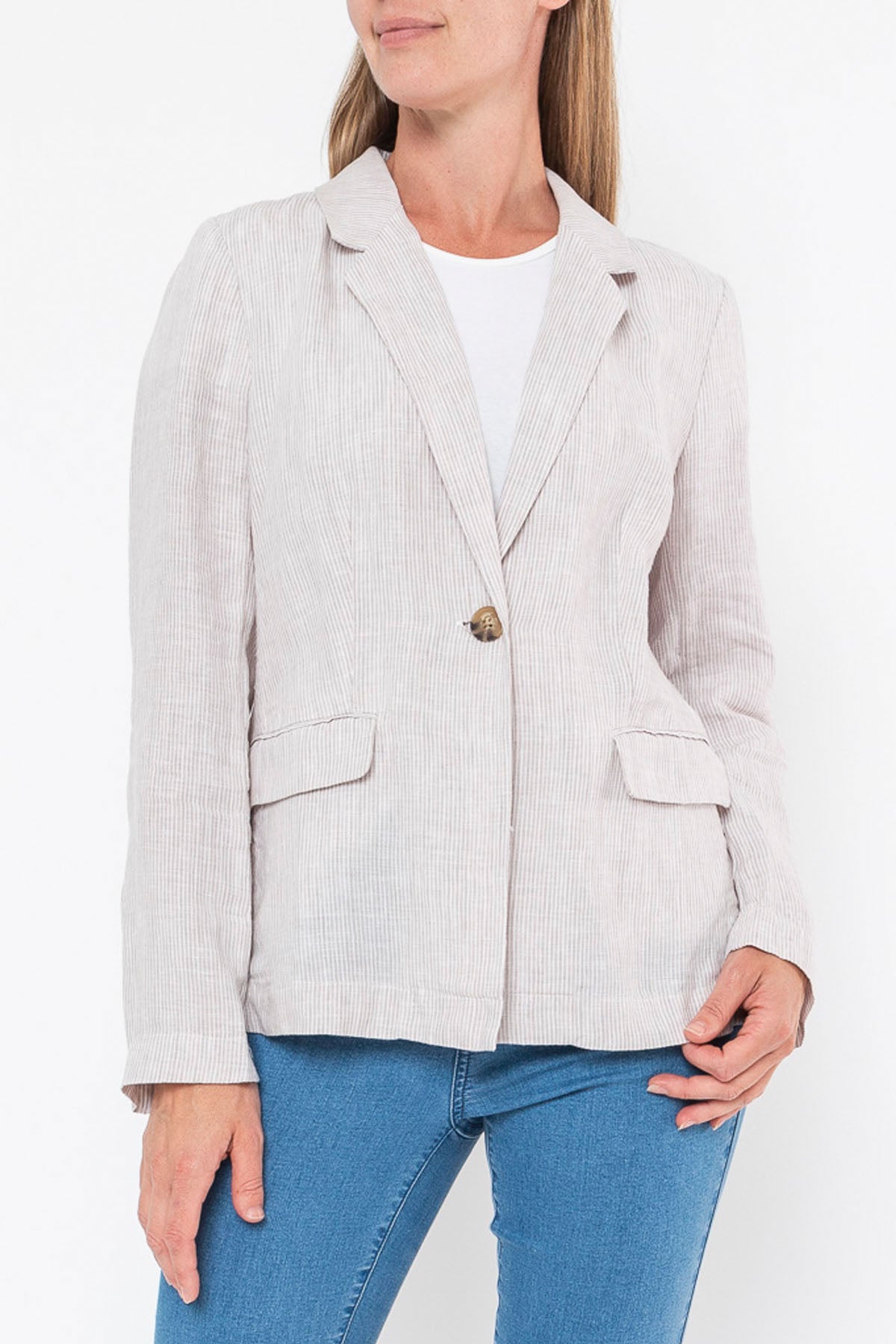 Core Yarn Dyed Stripe Blazer