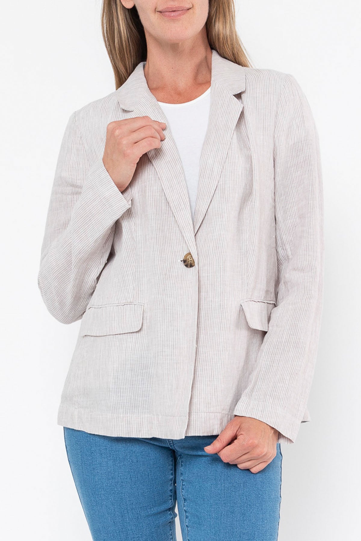 Core Yarn Dyed Stripe Blazer