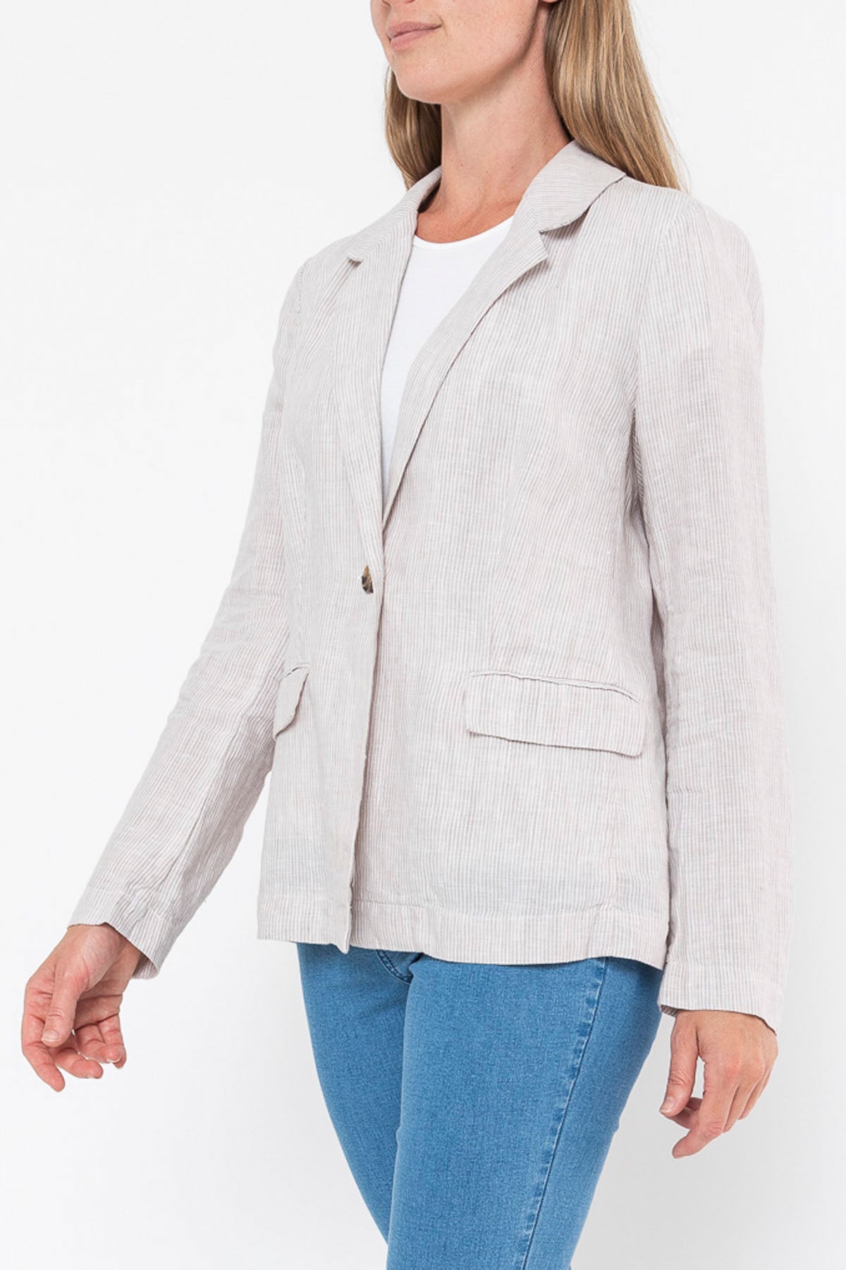 Core Yarn Dyed Stripe Blazer