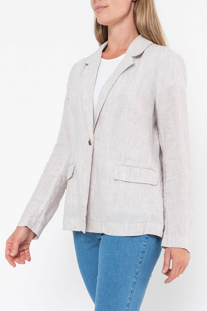 Core Yarn Dyed Stripe Blazer