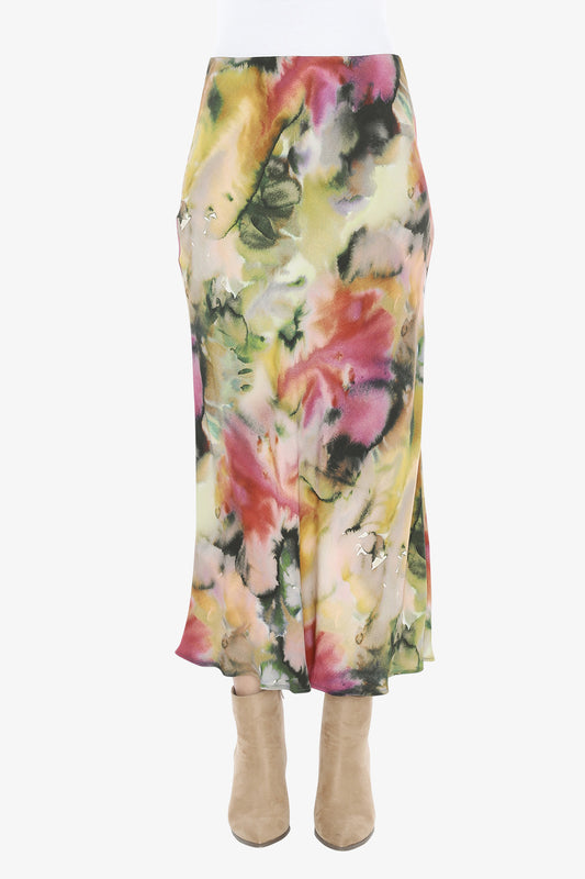 Cosmic Burst Slip Skirt in Multi