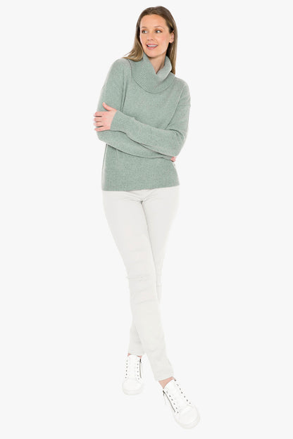 Cowl Neck Pullover in Alpine