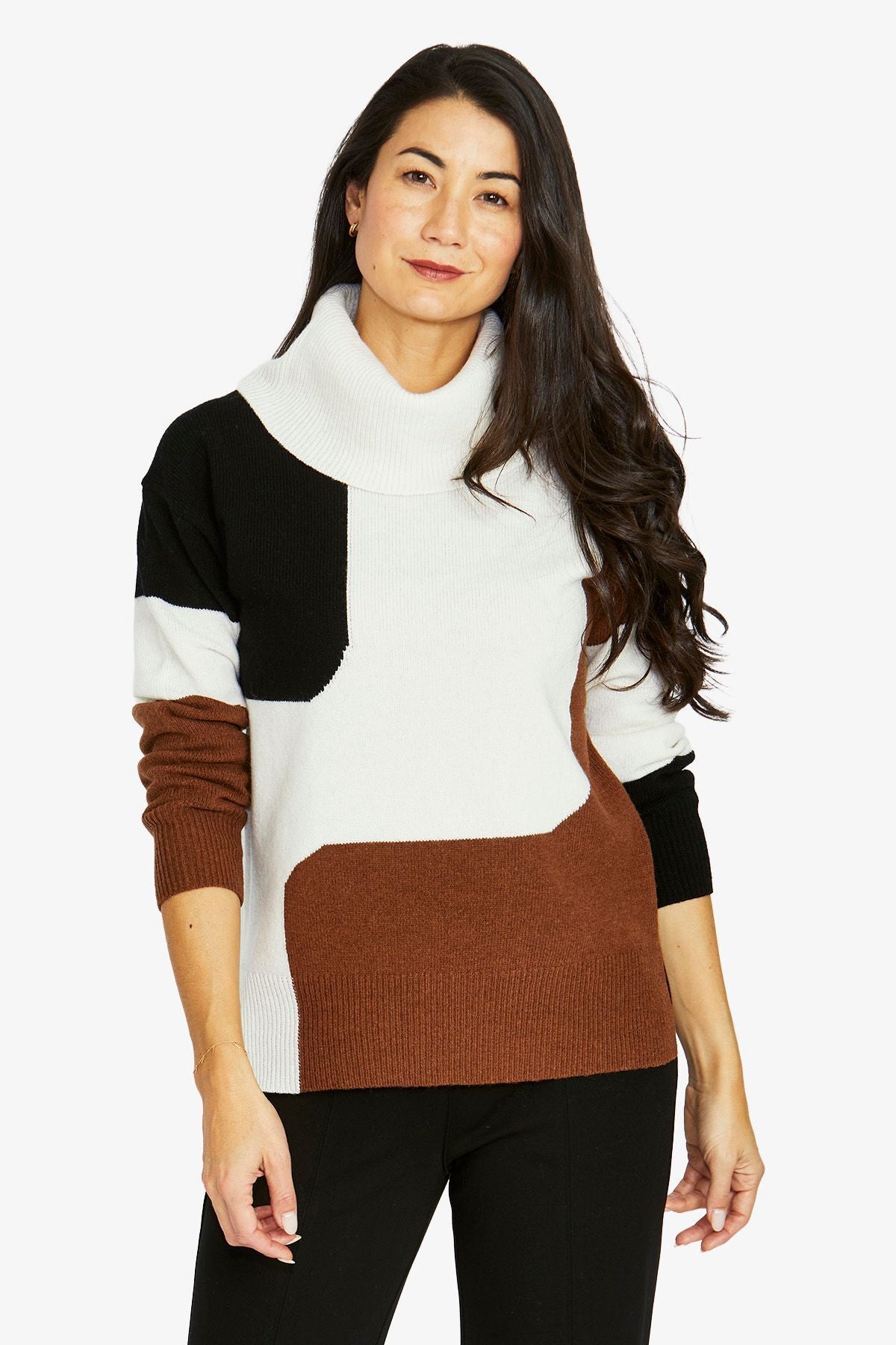Womens Curve Splice Pullover Multicolor 60611010a