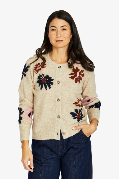 Womens Daisy Cardigan Multicolor 60611004a
