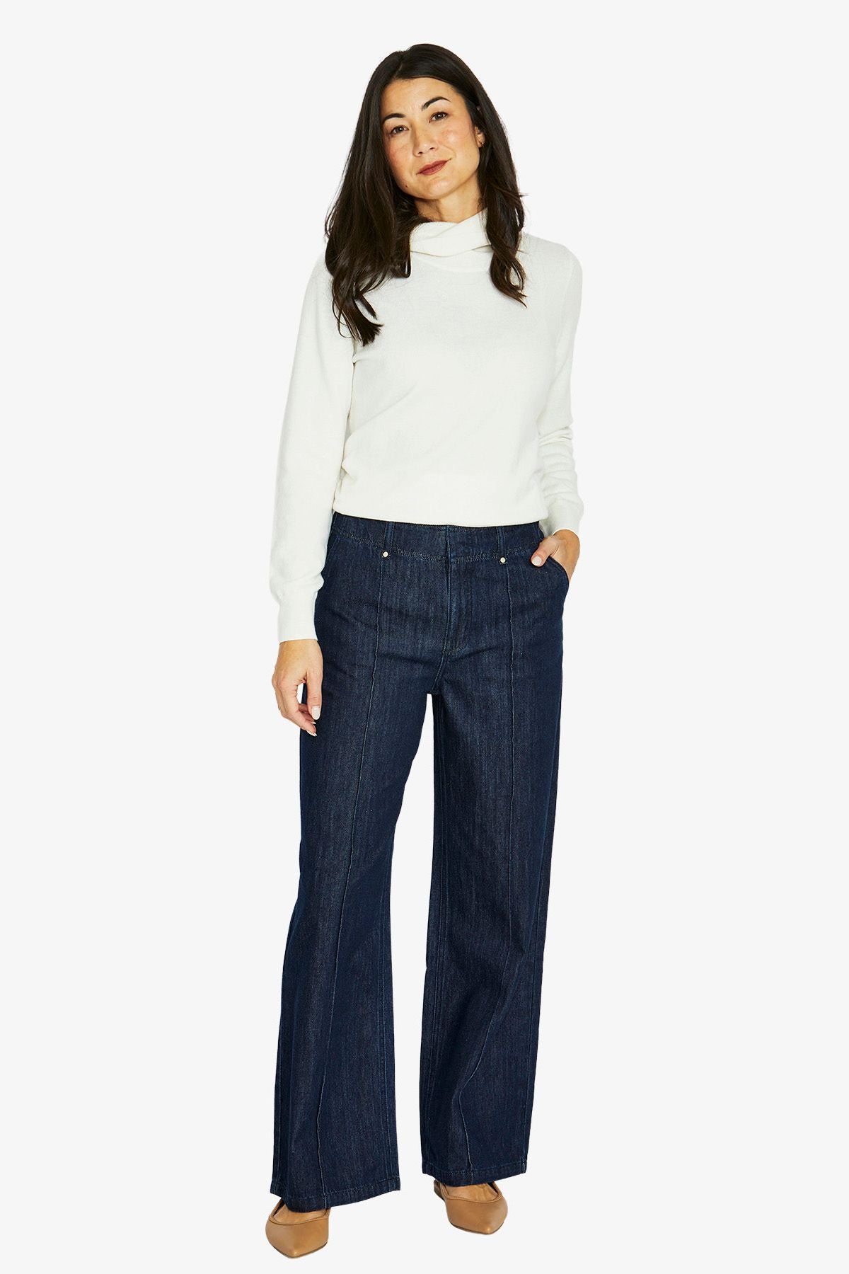 Womens Dark Denim Pant Navy 606j7028a