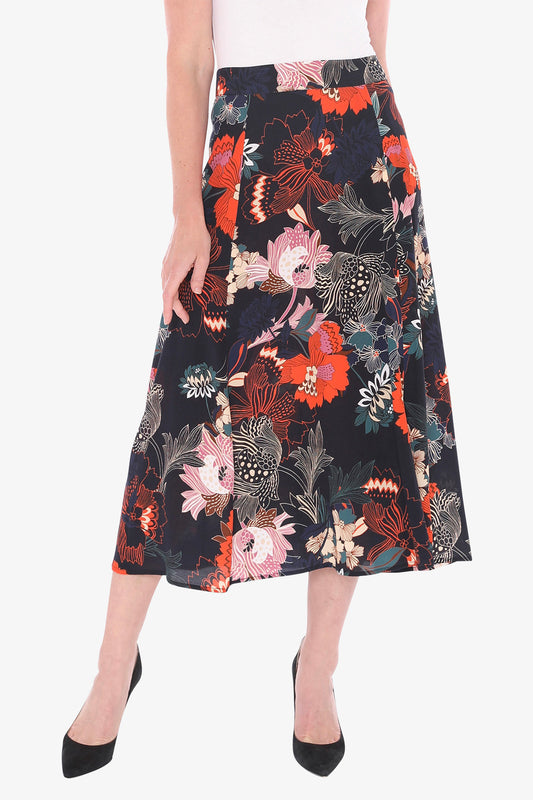 Deco Floral Skirt in Multi