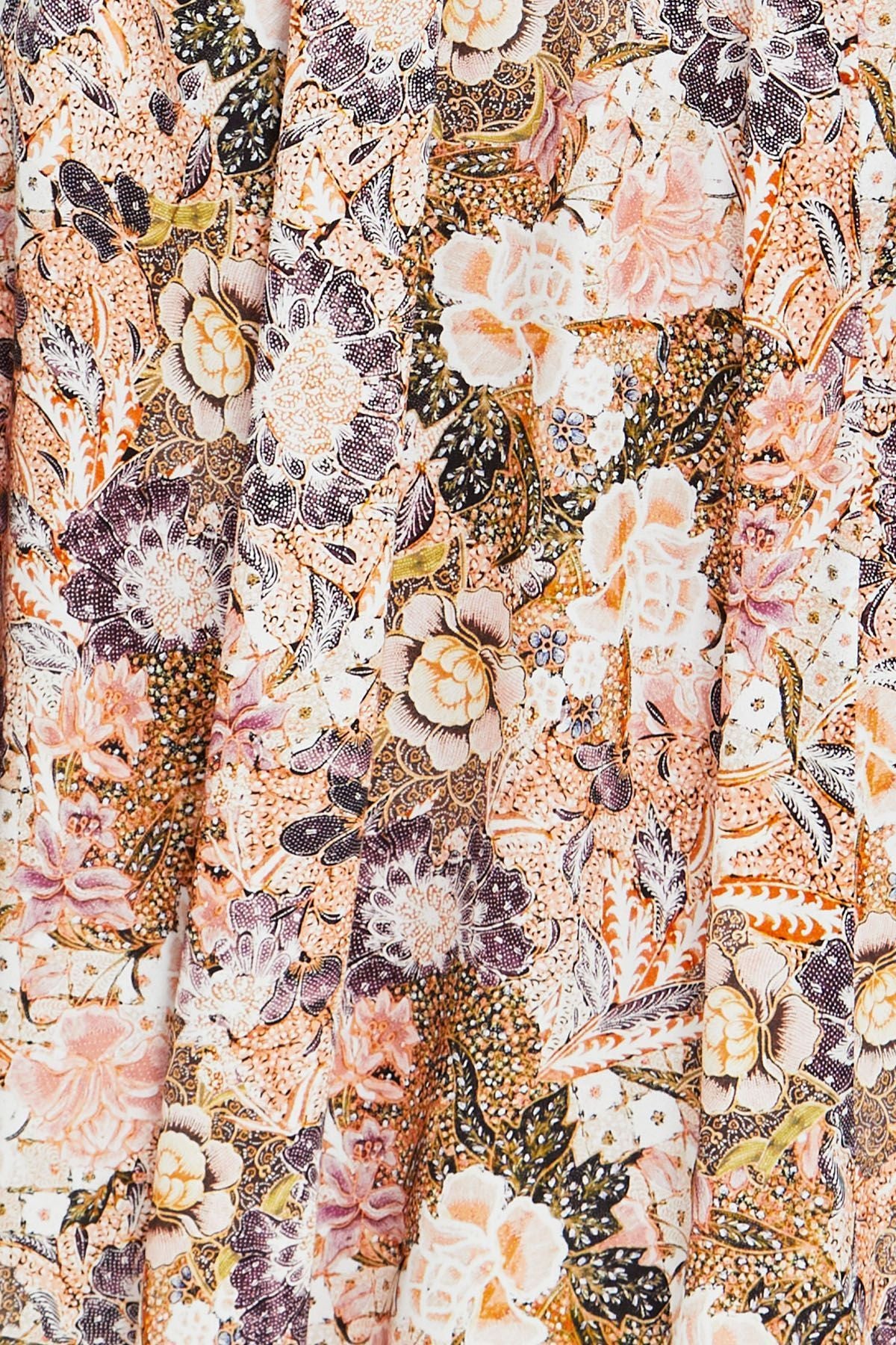 Womens Delicate Paisley Dress Multicolor 606j5079a