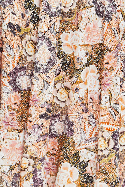 Womens Delicate Paisley Dress Multicolor 606j5079a