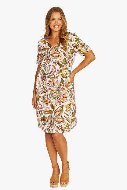 Womens Desert Bloom Dress Multicolor 616j5122a