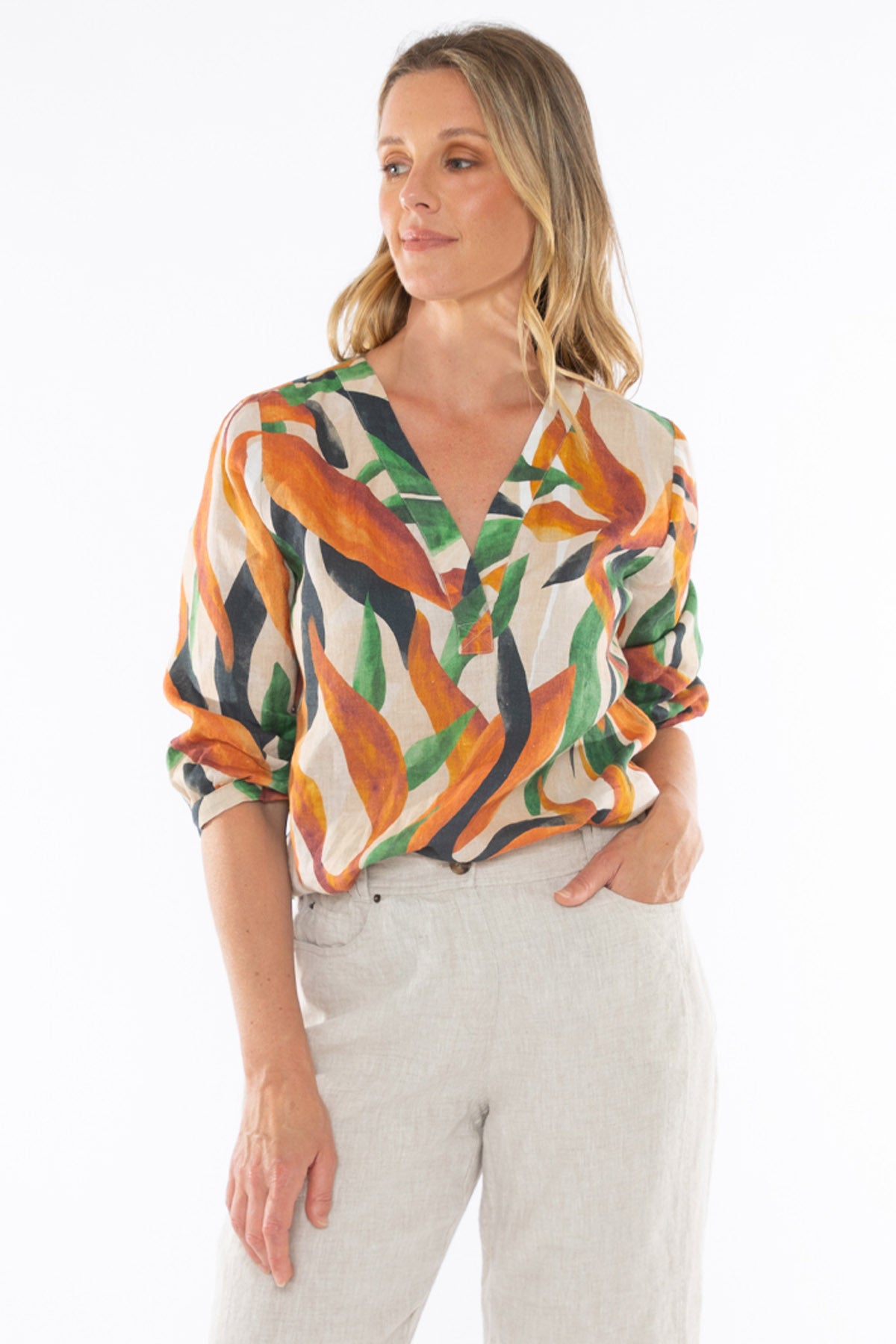 Women's Desert Garden Top in Multicolour