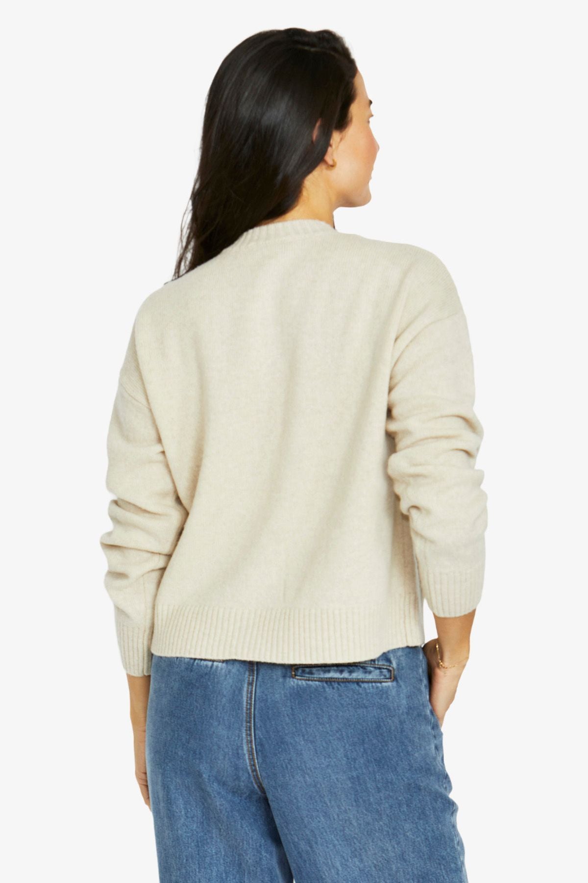 Womens Embroidered Cardigan Natural 60611084a