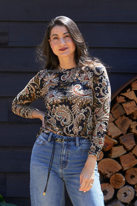 Womens Enchanted Ls Tee Multicolor 60612028a