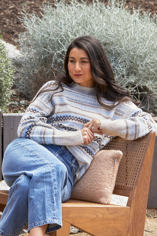 Womens Fairisle Pullover Multicolor 60611021a