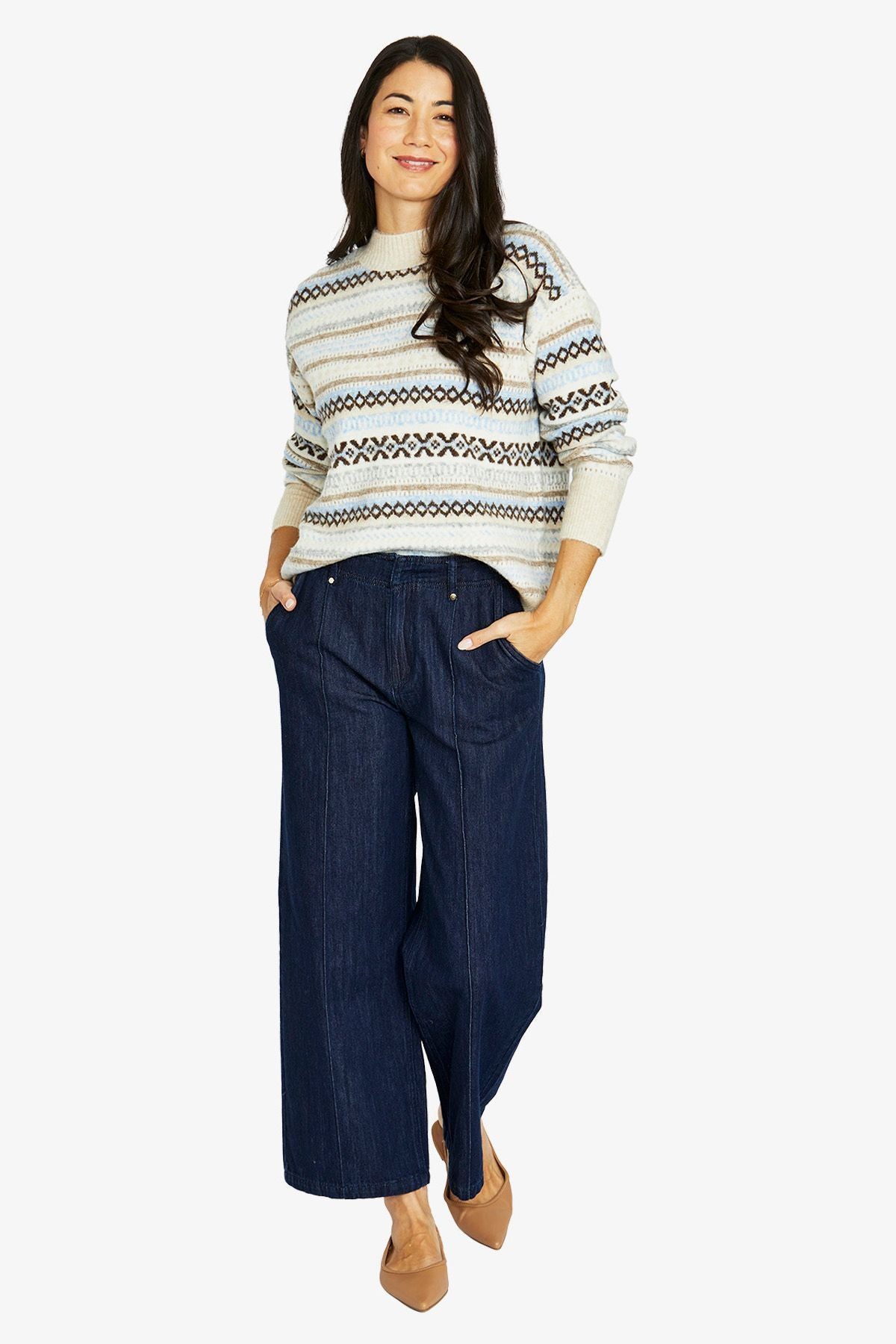 Womens Fairisle Pullover Multicolor 60611021a