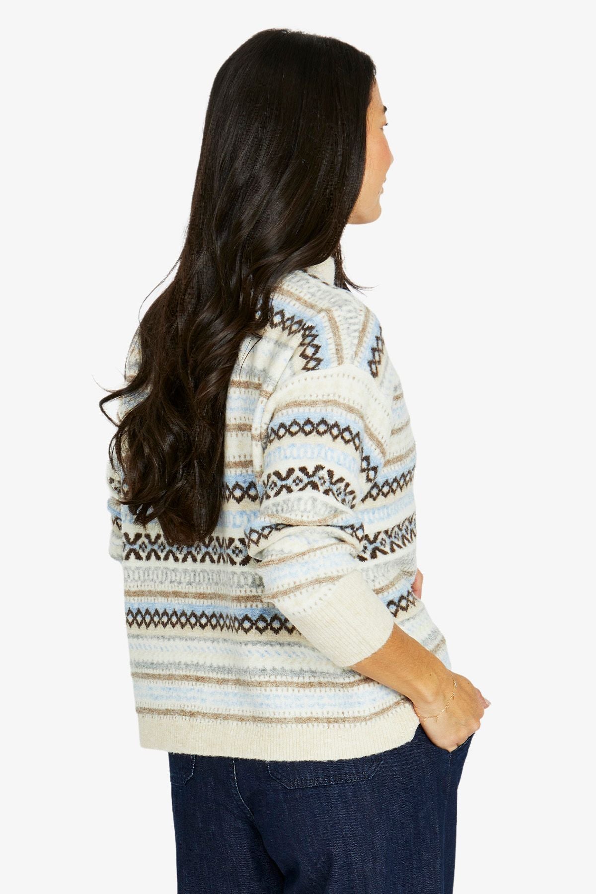 Womens Fairisle Pullover Multicolor 60611021a