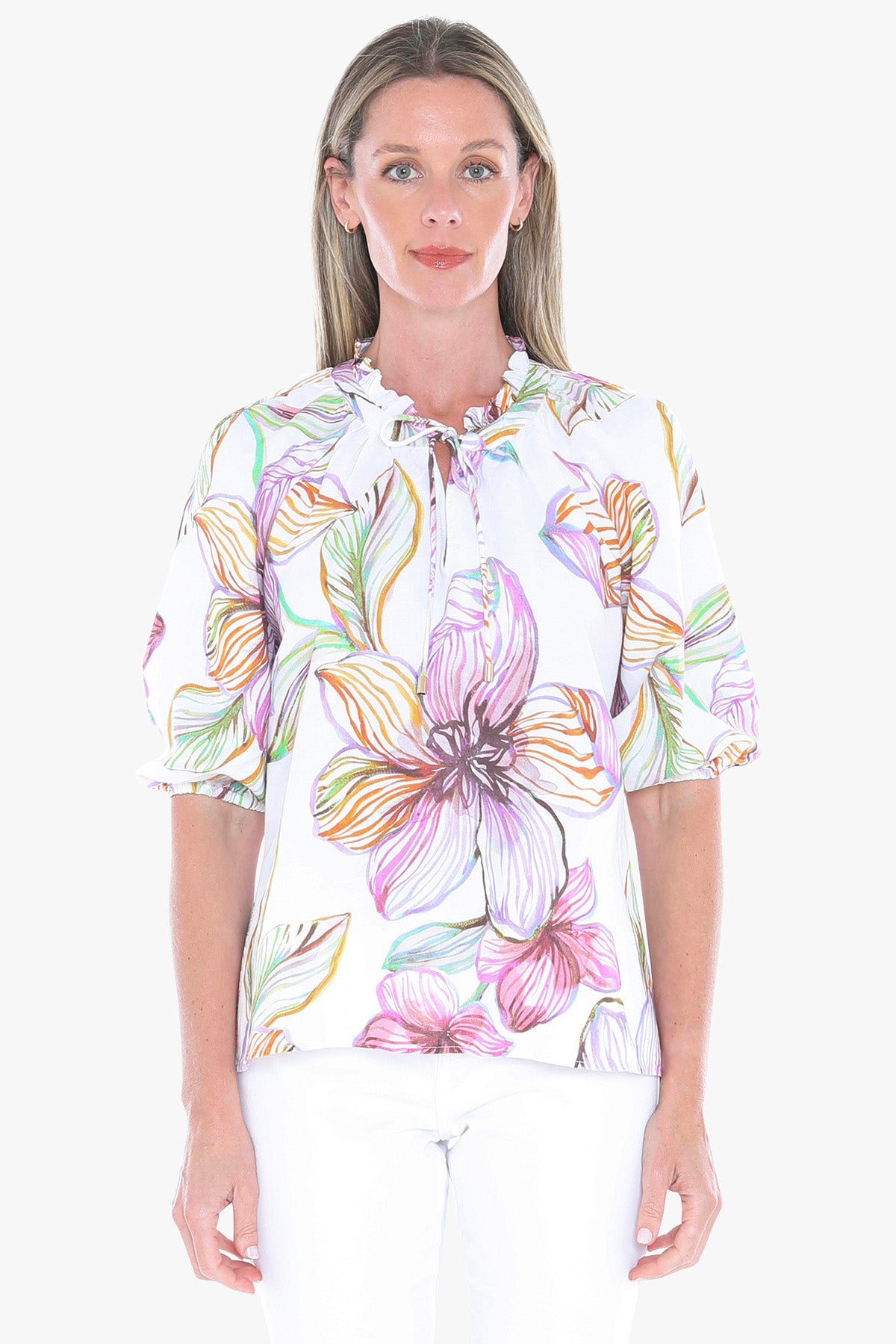 Womens Floraline Top Multicolor 596j3168a