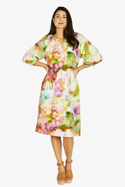 Womens Flower Bomb Dress Multicolor 606j5056a