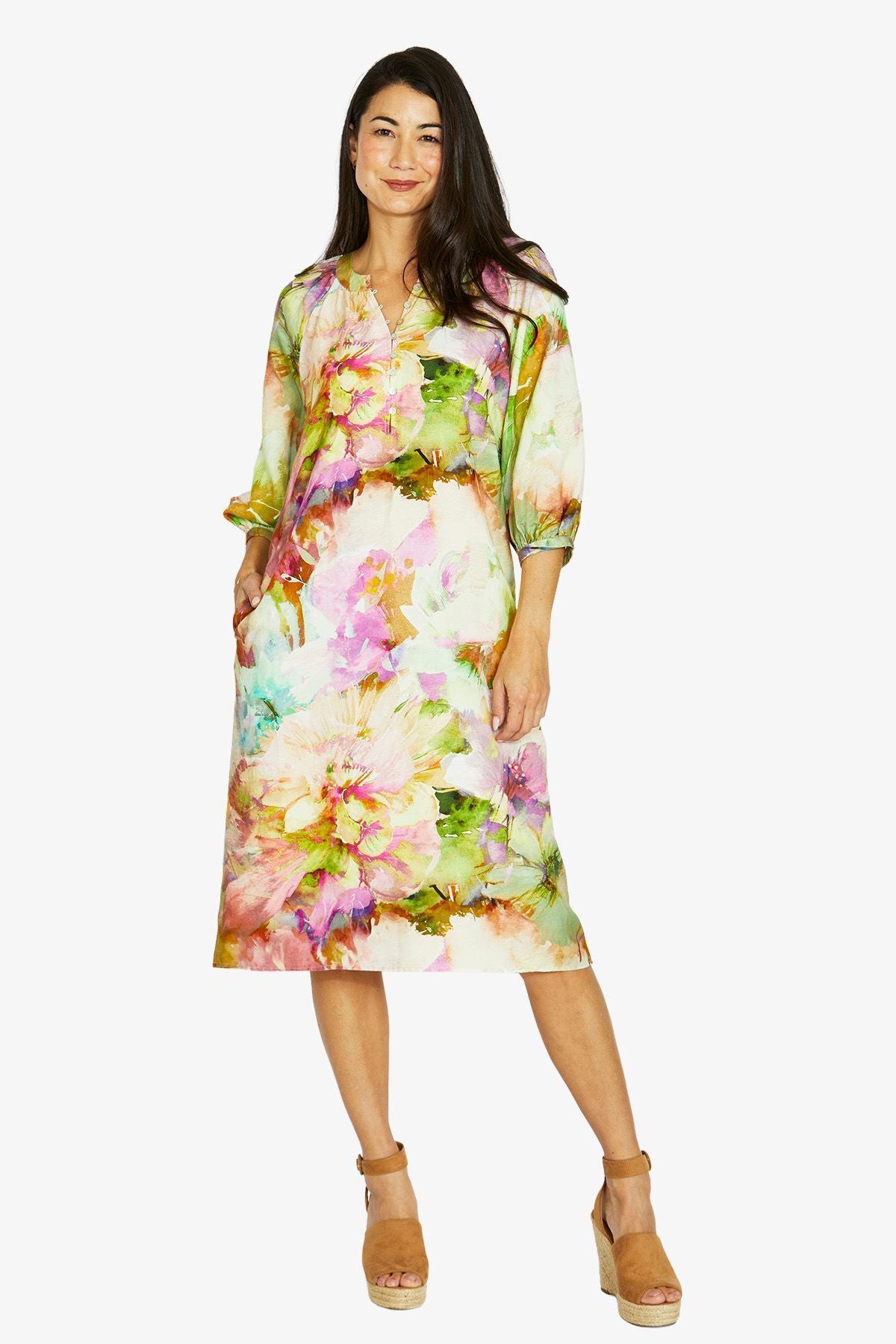 Womens Flower Bomb Dress Multicolor 606j5056a