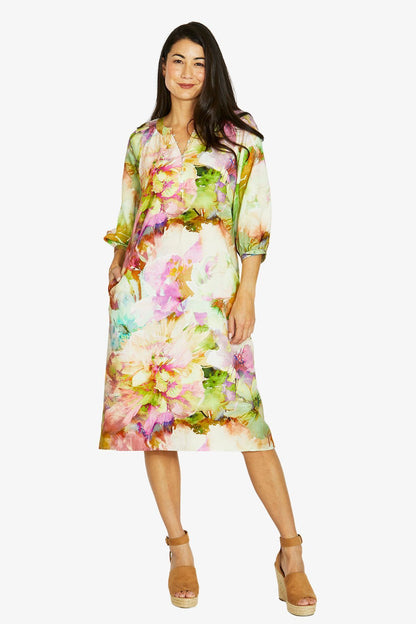 Womens Flower Bomb Dress Multicolor 606j5056a