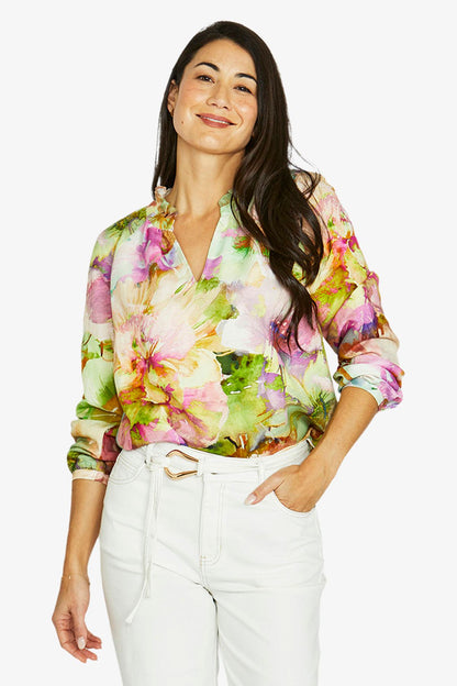 Womens Flower Bomb Top Multicolor 606j3057a