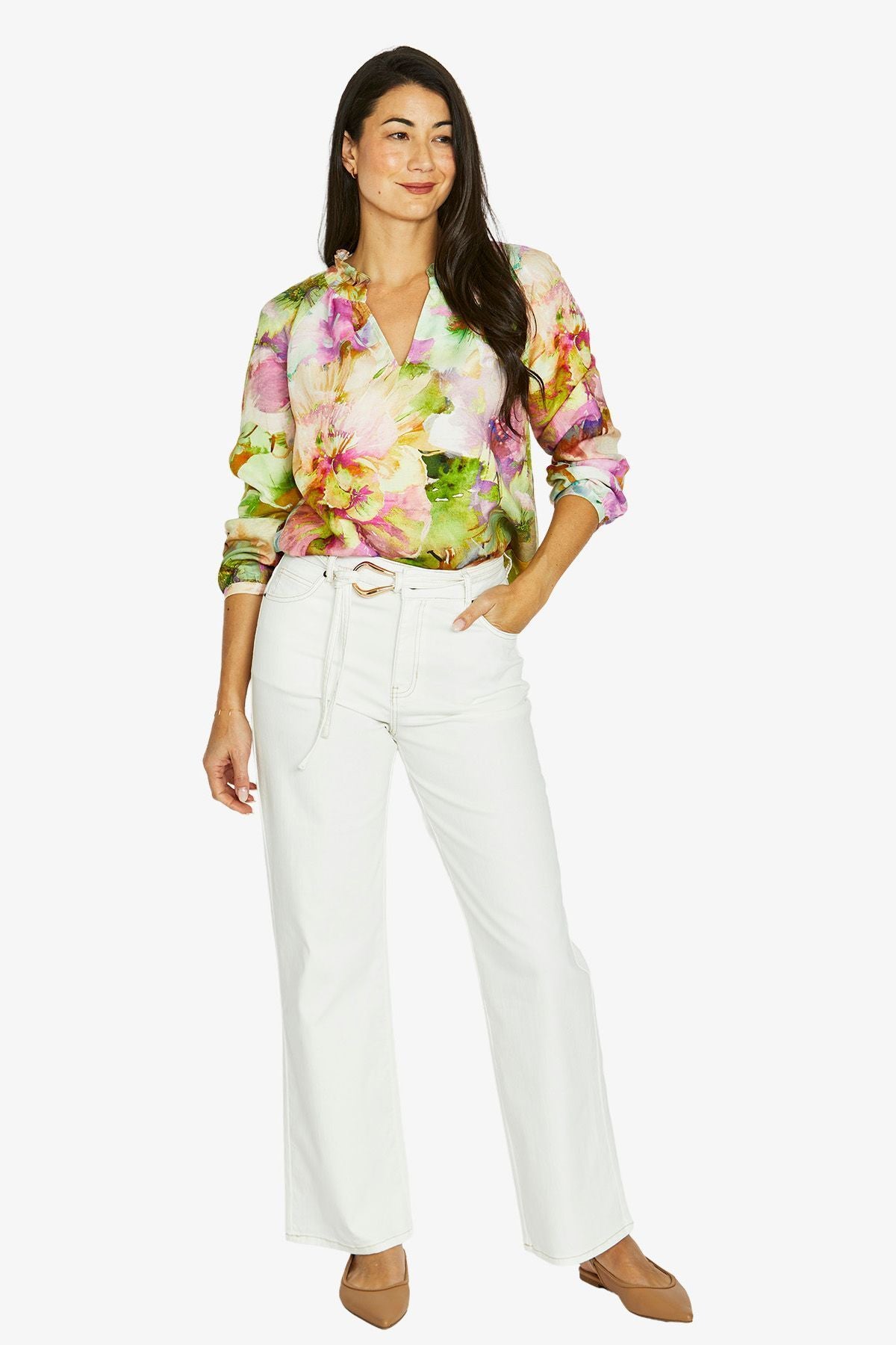 Womens Flower Bomb Top Multicolor 606j3057a