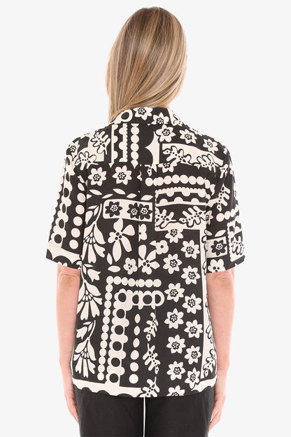 Womens Flower Pop Shirt Multicolor 596j3182a