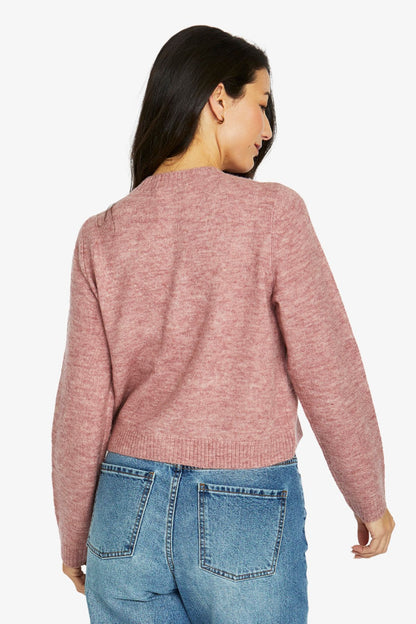 Womens Flower Stem Cardigan Pink 60611001a