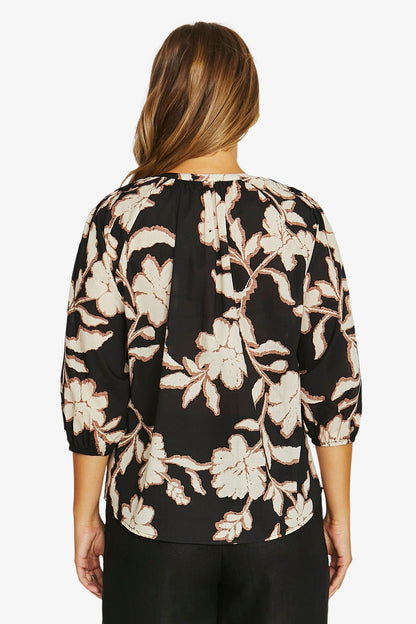 Womens Flower Trio Top Multicolor 616j3126a
