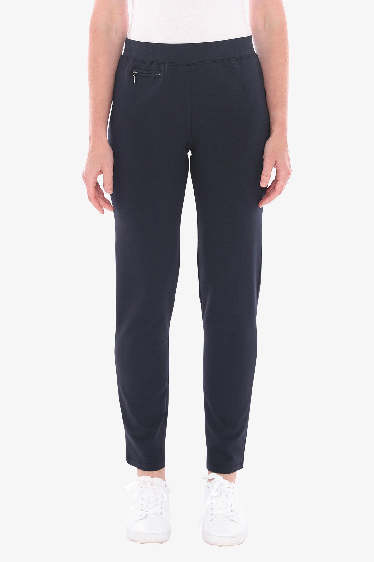 Women's Solid Navy Blue Track Pant main image 1