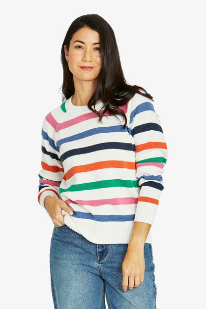 Womens Fun Stripe Pullover Multicolor 60611073a