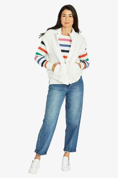 Womens Fun Stripe Pullover Multicolor 60611073a