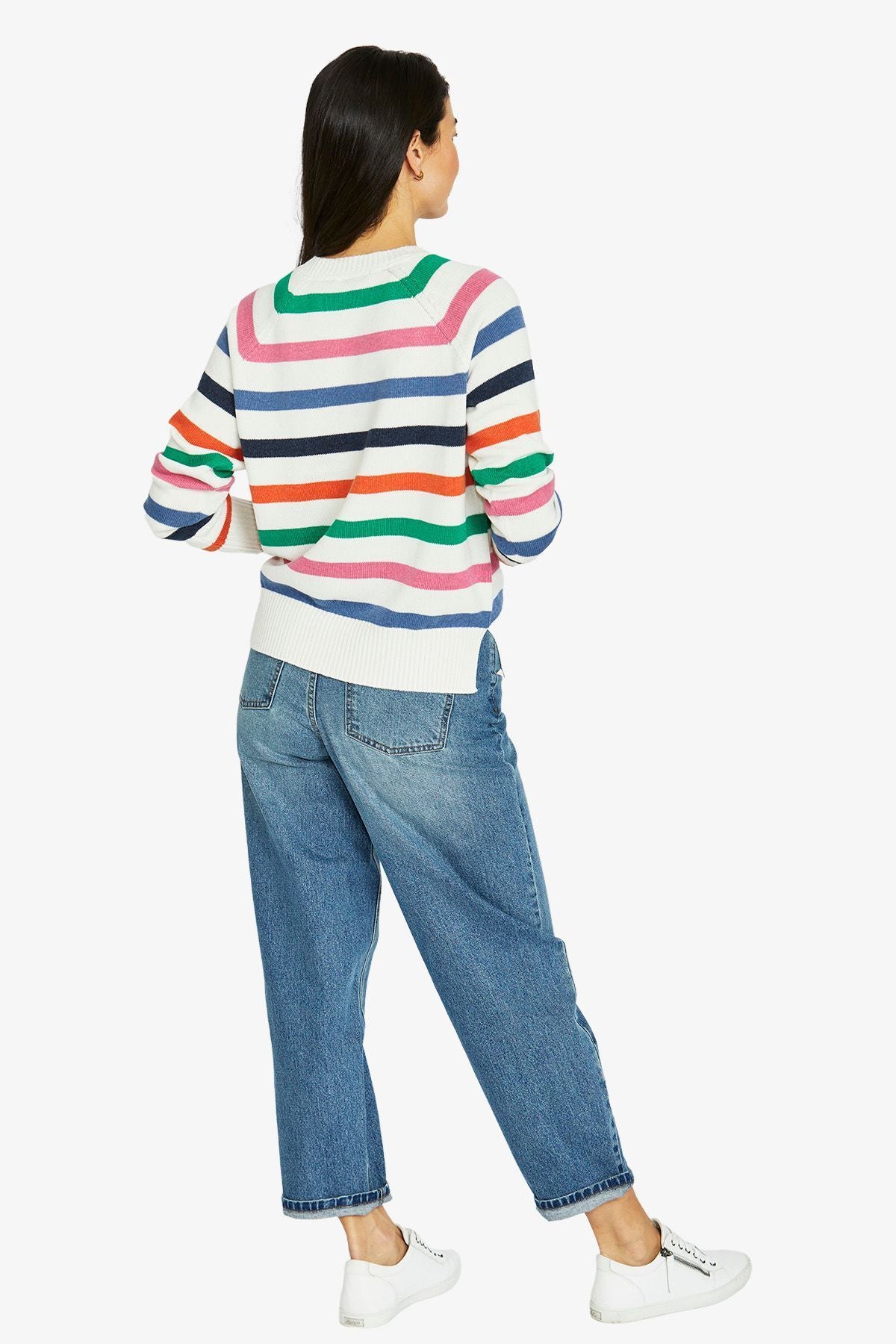 Womens Fun Stripe Pullover Multicolor 60611073a