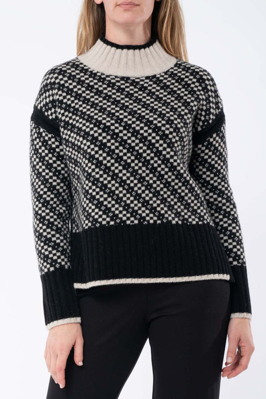 Geo Intarsia Pullover