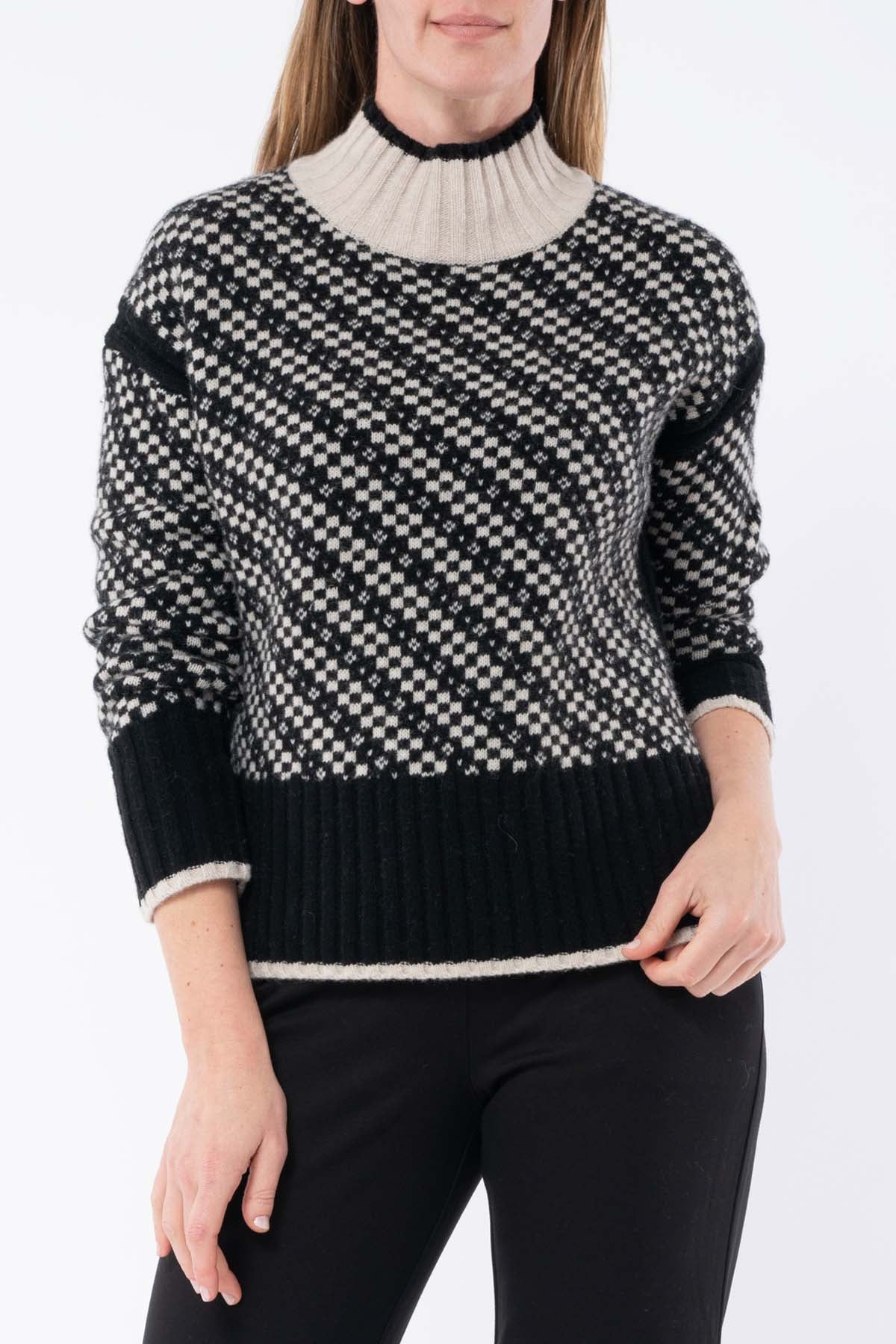 Geo Intarsia Pullover