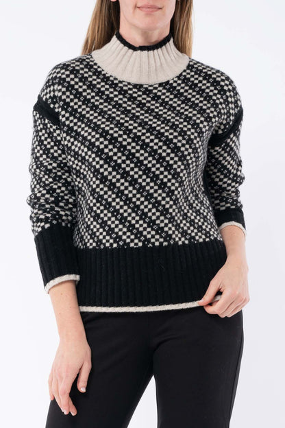 Geo Intarsia Pullover