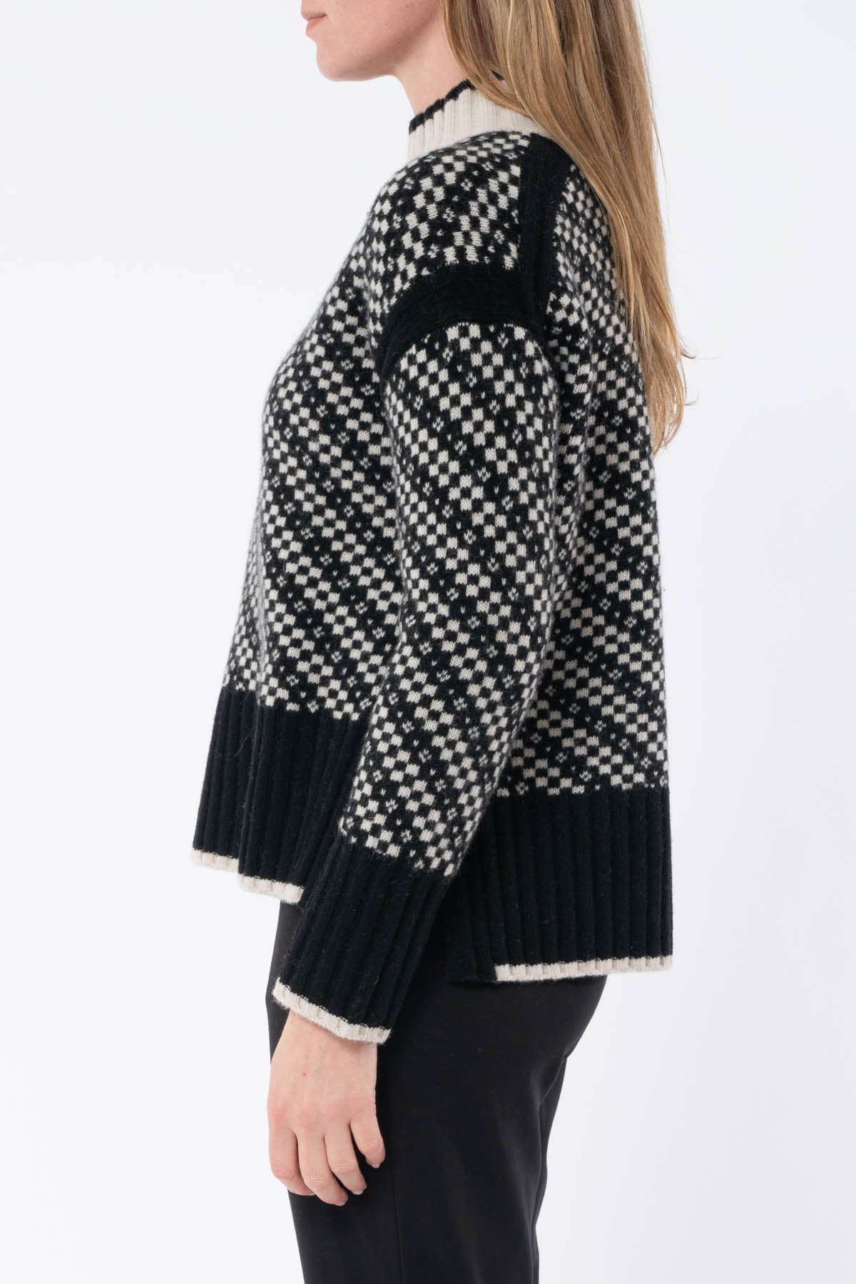 Geo Intarsia Pullover