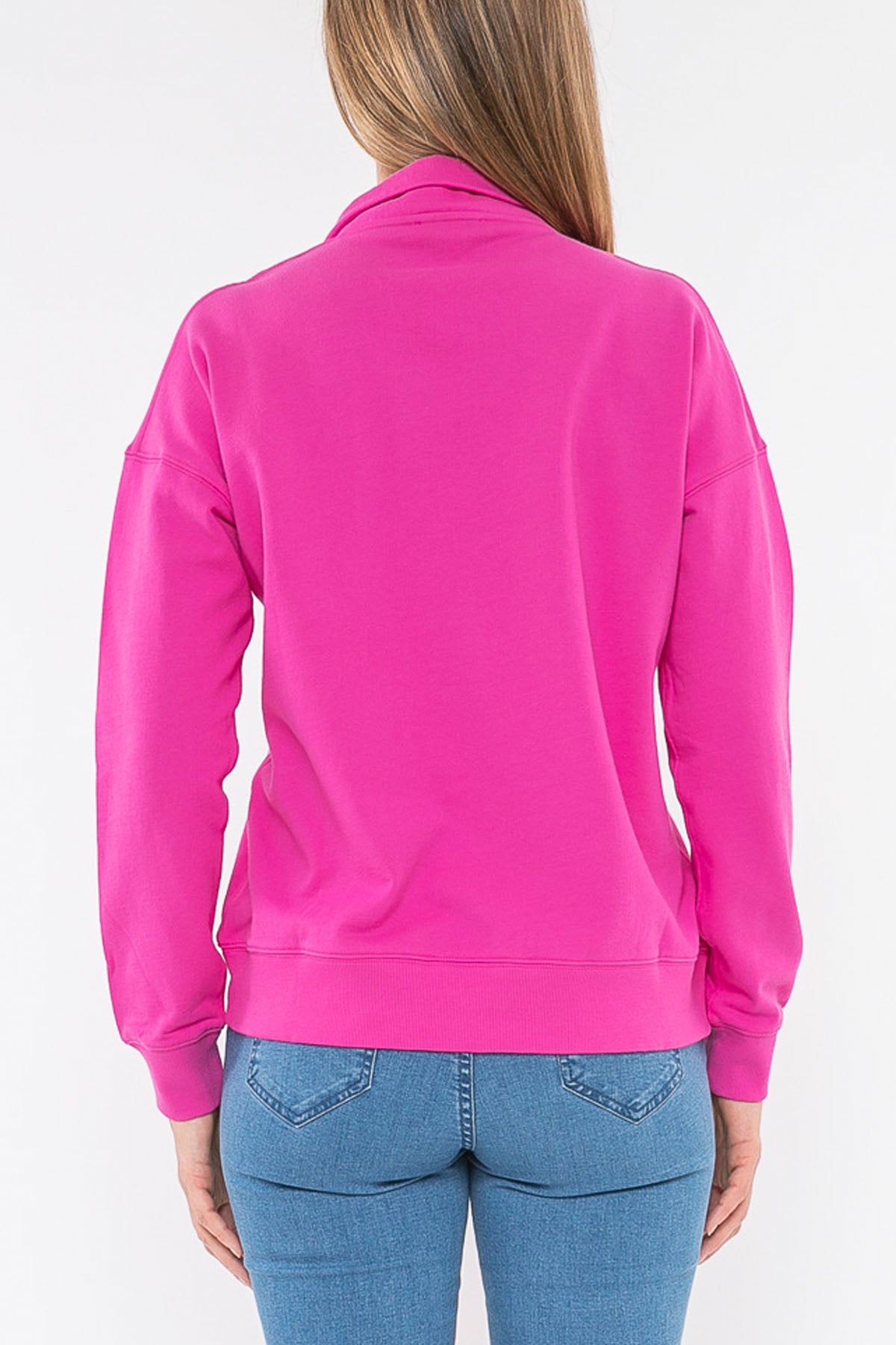 Half Zip Sweat Rose