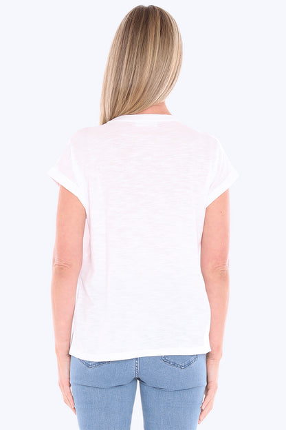 Womens Jump Beaded Tee White 59612017a