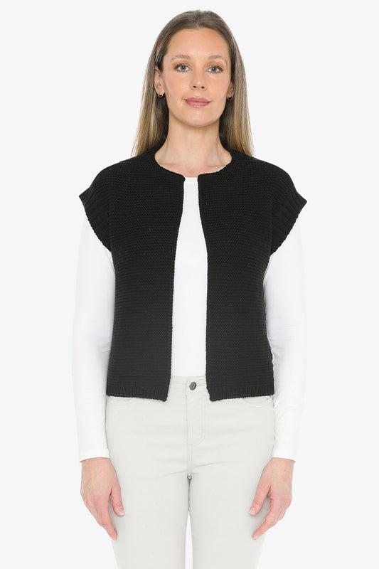 Knit Gilet in Black