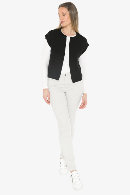Knit Gilet in Black