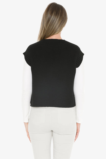 Knit Gilet in Black