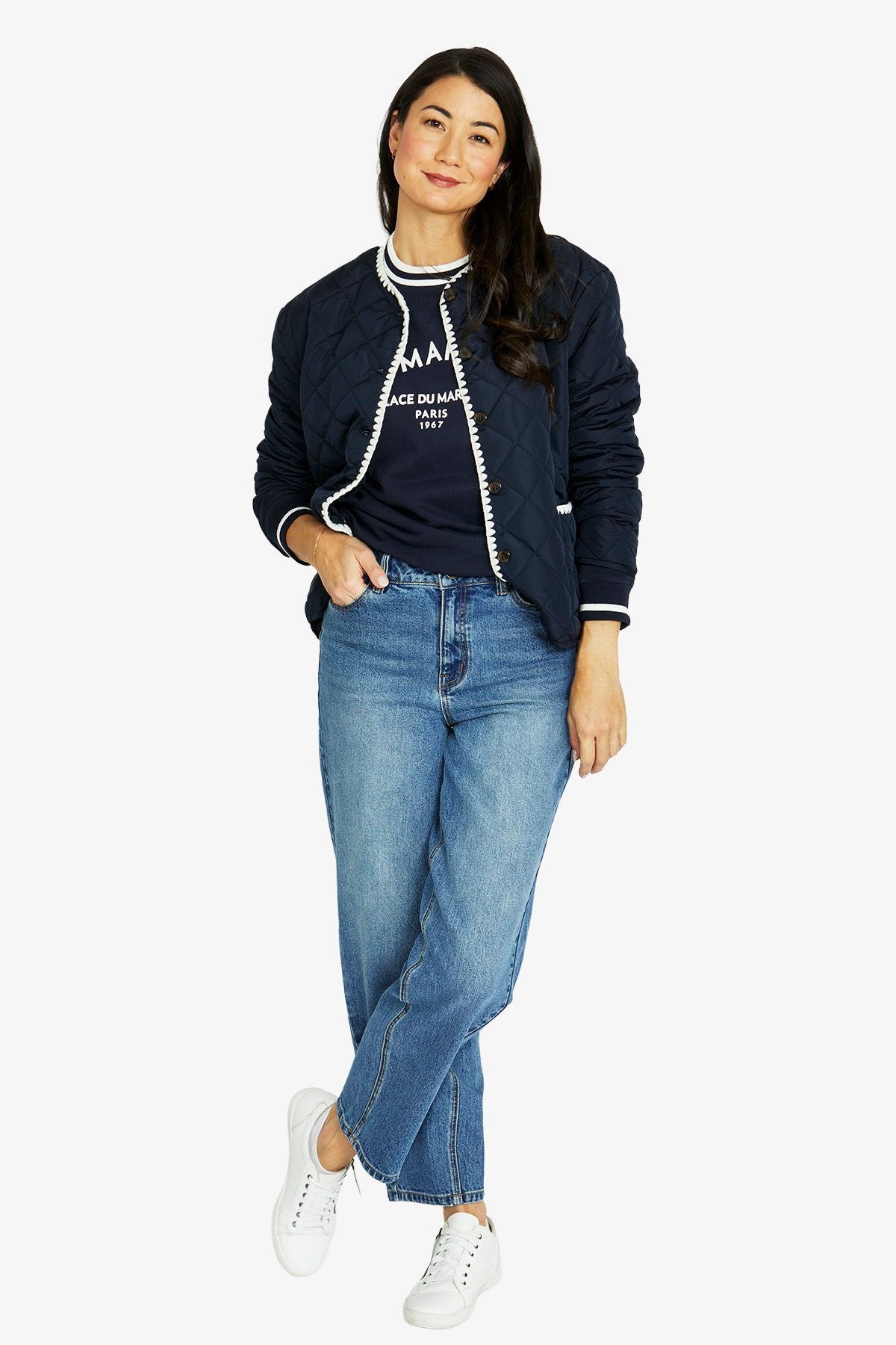 Womens Le Marais Sweat Top Navy 60612015a