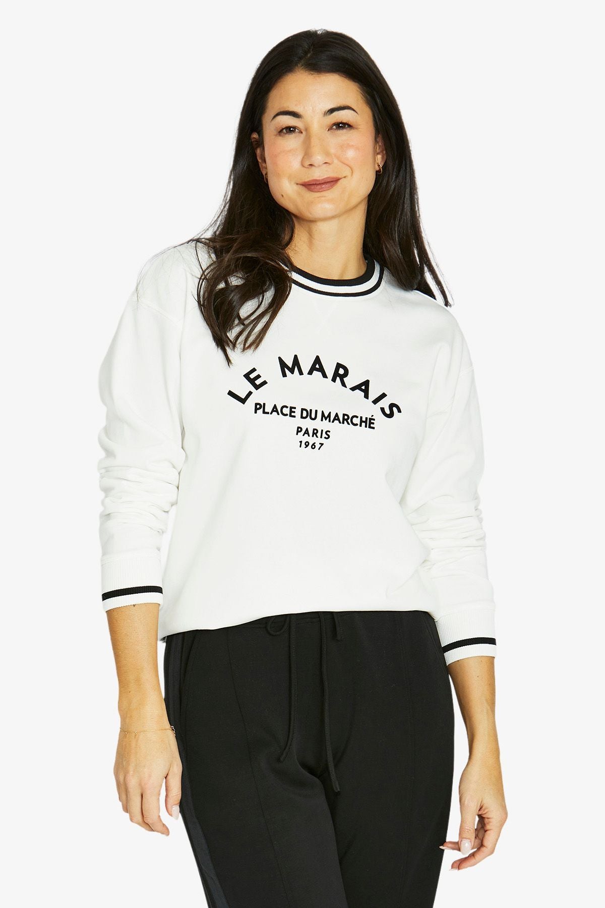Womens Le Marais Sweat Top White 60612015a