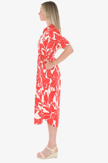 Womens Lily Mono Dress Red 596j5047a